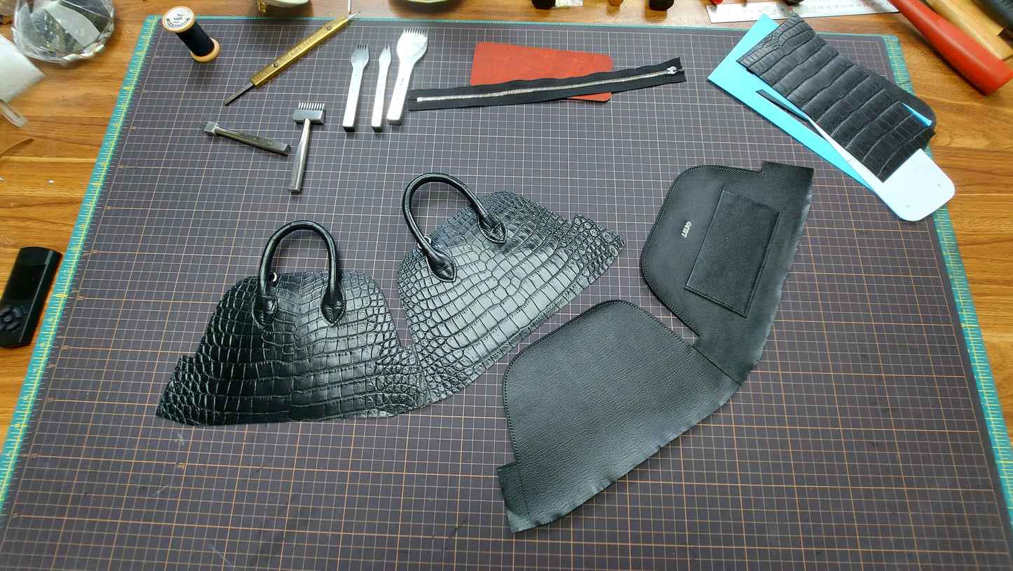Mini crocodile bolide bag