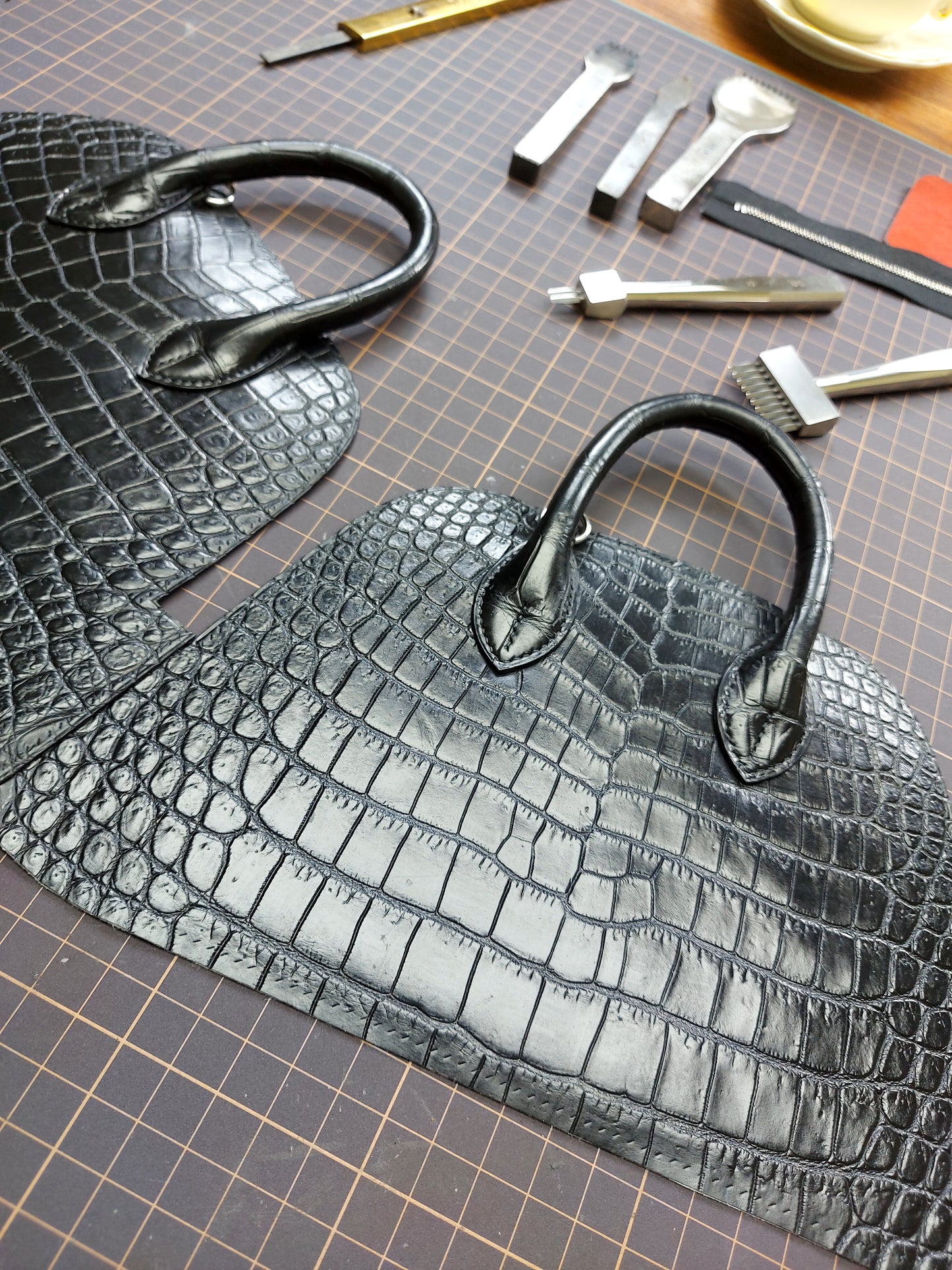 Mini crocodile bolide bag