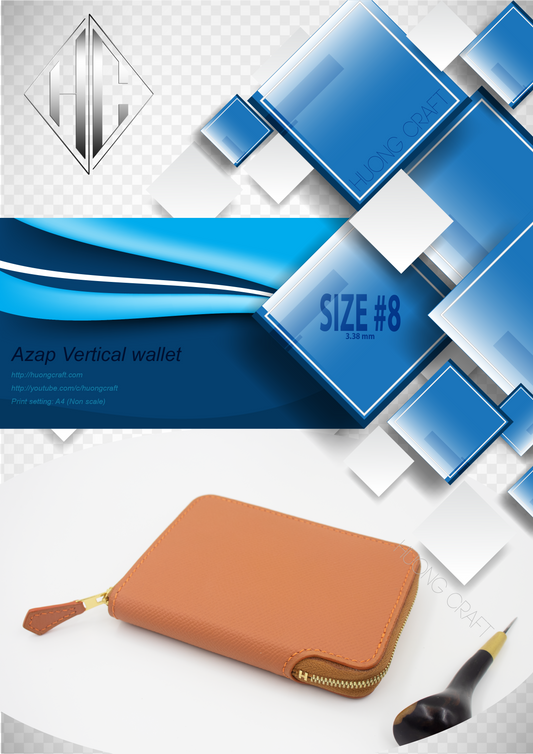 Azap Vertical Wallet PDF Pattern | Free Download | HuongCraft