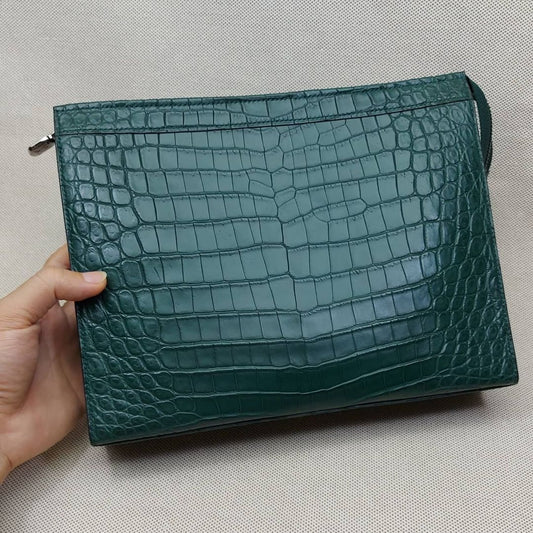Cyprus 27 crocodile zip pouch